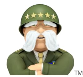 The General crossing his arms