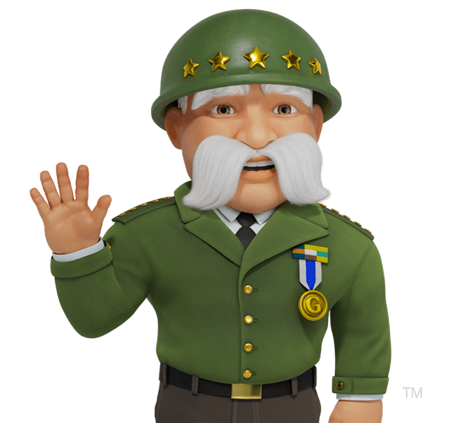 The General character waving